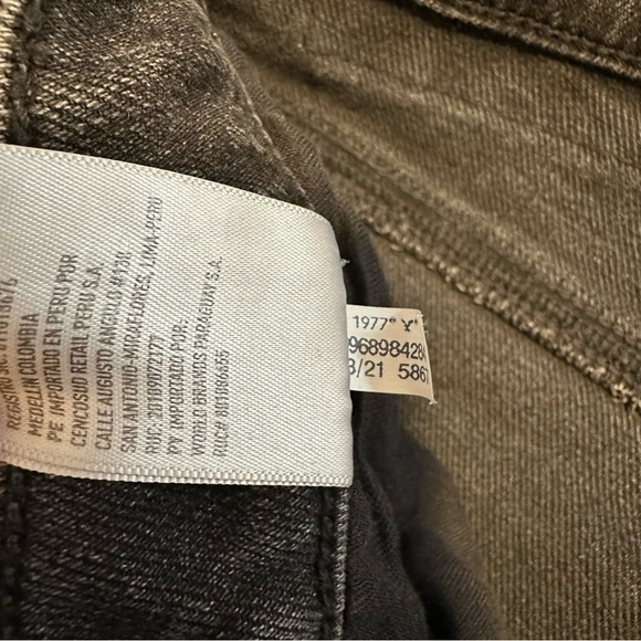 American eagle AE AirFlex slim Fit black distressed men’s Jeans - Picture 4 of 9